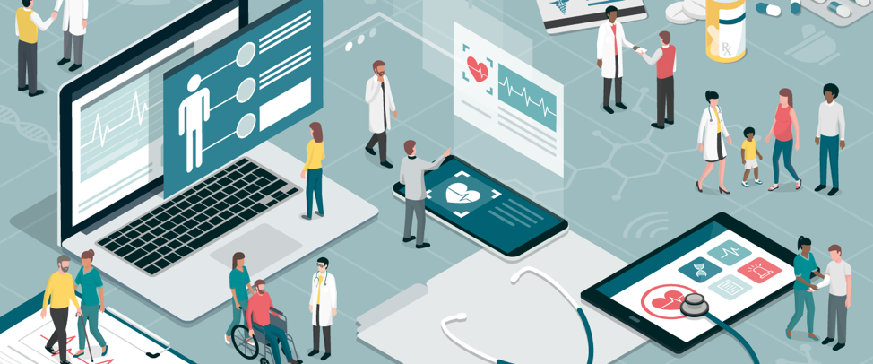 rendering of healthcare concepts using cloud-based EHR systems