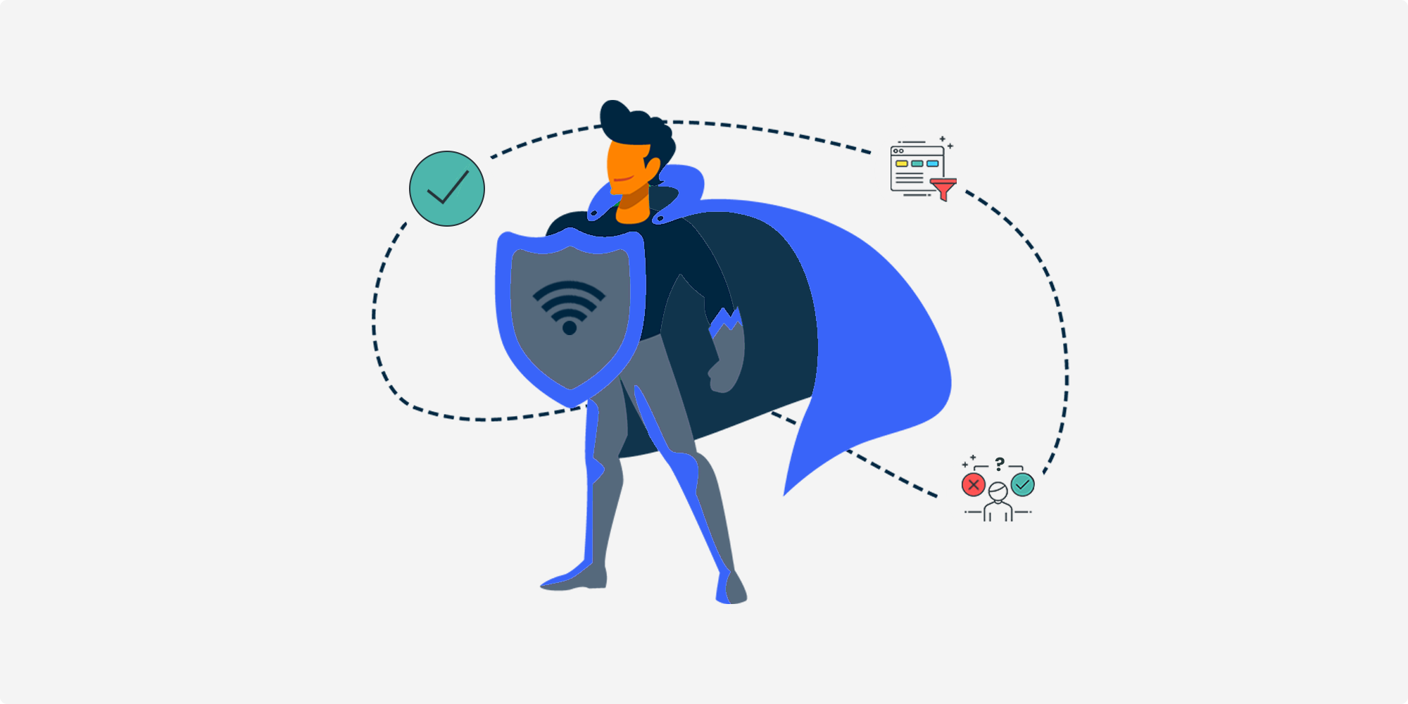 network access control super hero controlling access to business wifi networks